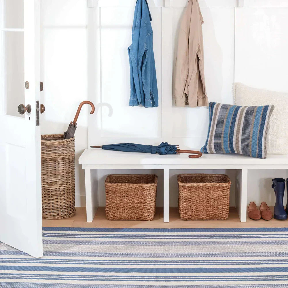 Dash & Albert rugs and textiles styled in a cottage room