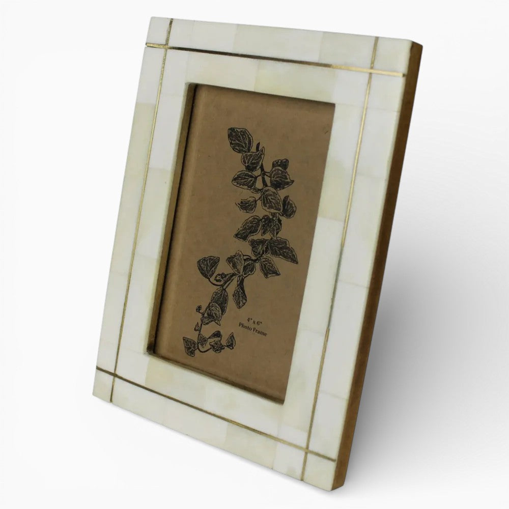 Brass Grid Bone Frame