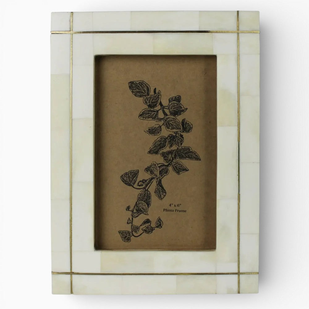 Brass Grid Bone Frame