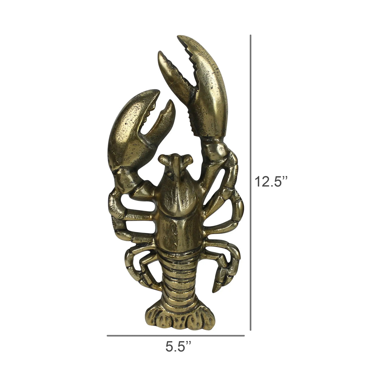 Antique Brass Lobster