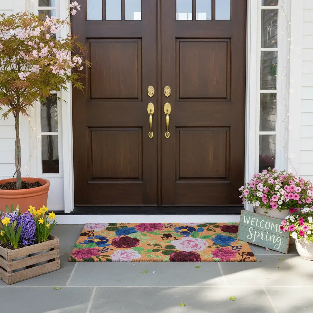 Boho Flowers Doormat