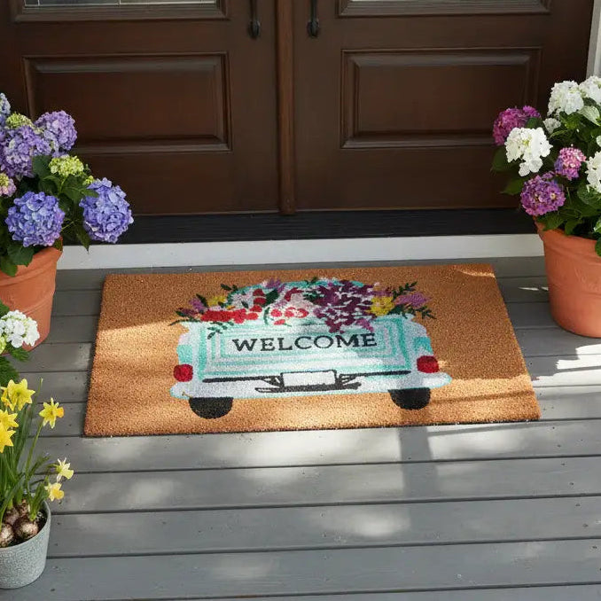 Farm Fresh Flowers Doormat