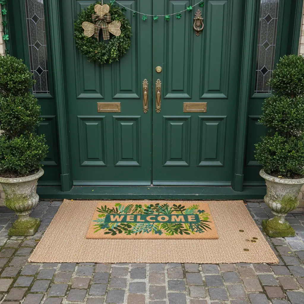 Greenery Welcome Doormat