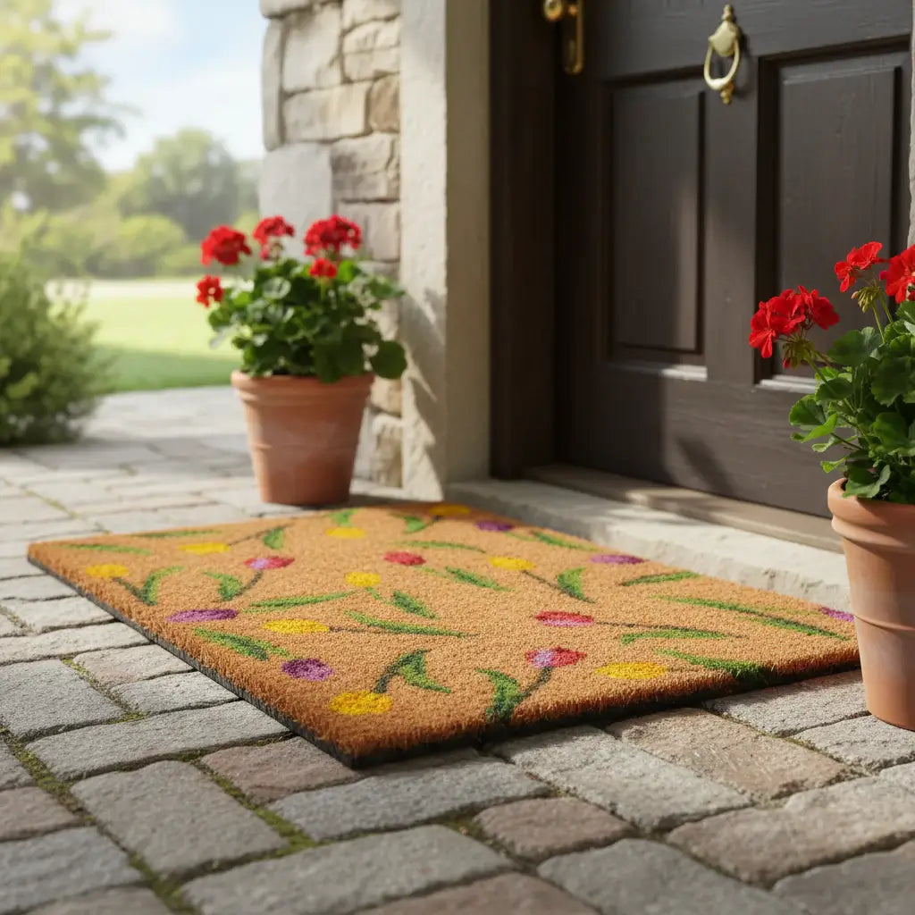 Colorful Tulips Doormat