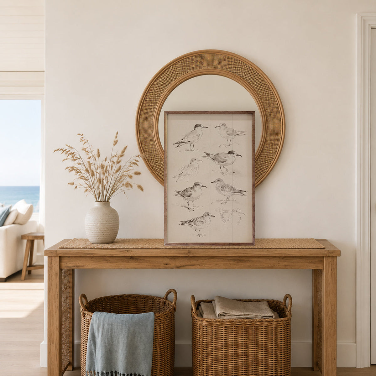 Coastal Shorebird Studies Wood Framed Print