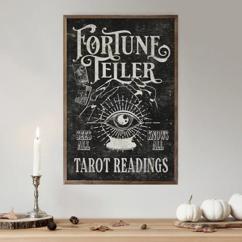Fortune Teller Wood Framed Print