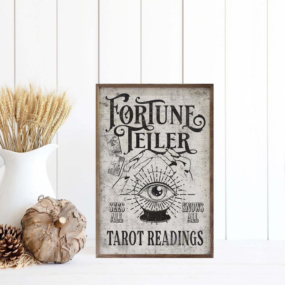 Fortune Teller Wood Framed Print
