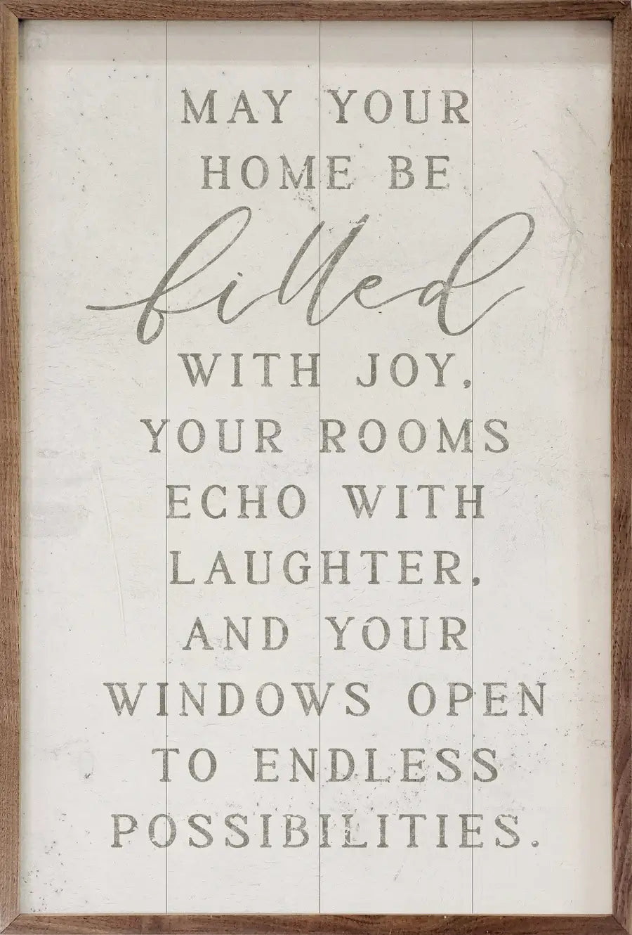 May Your Home Be Filled Wood Framed Print