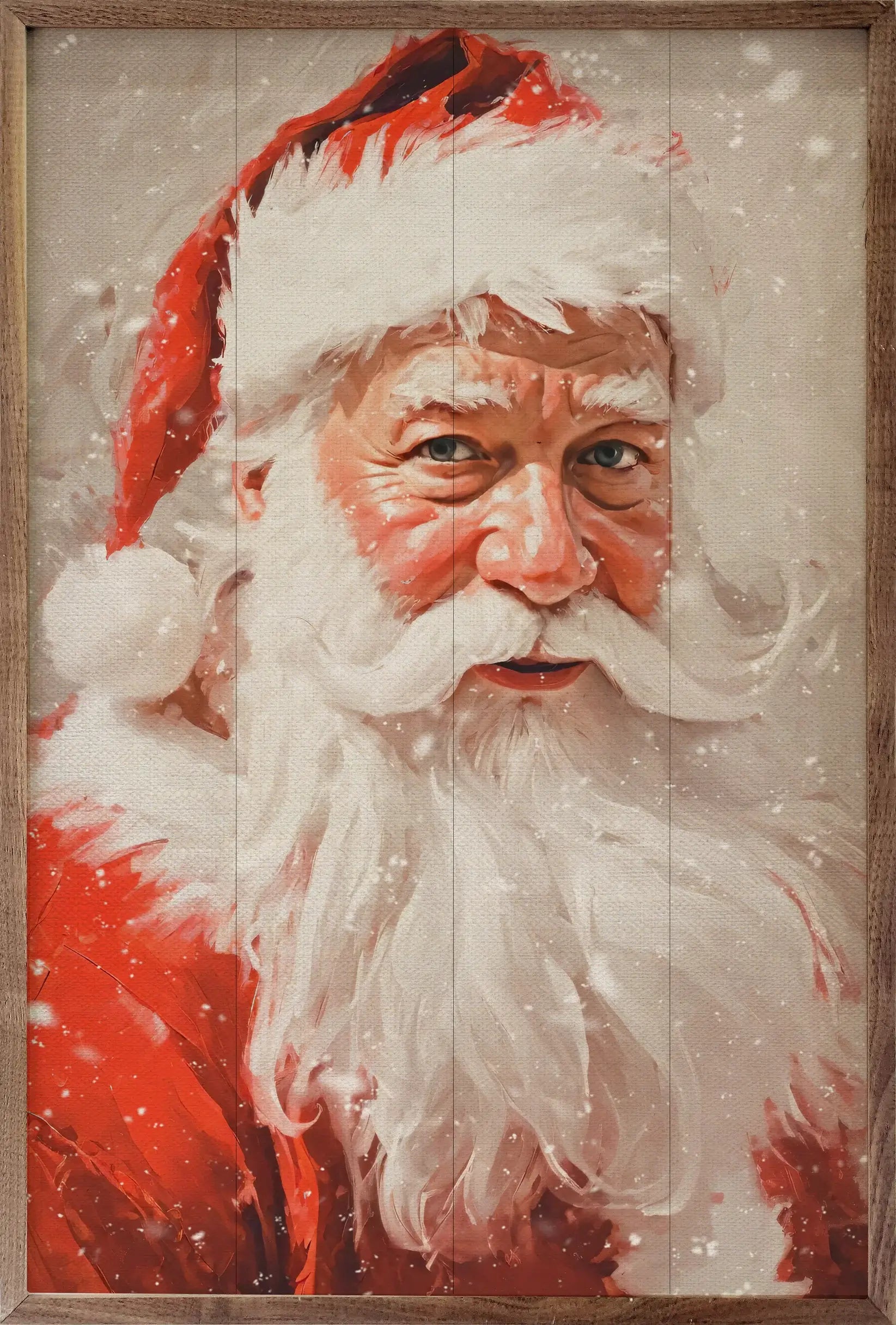 Mister Claus Wood Framed Print