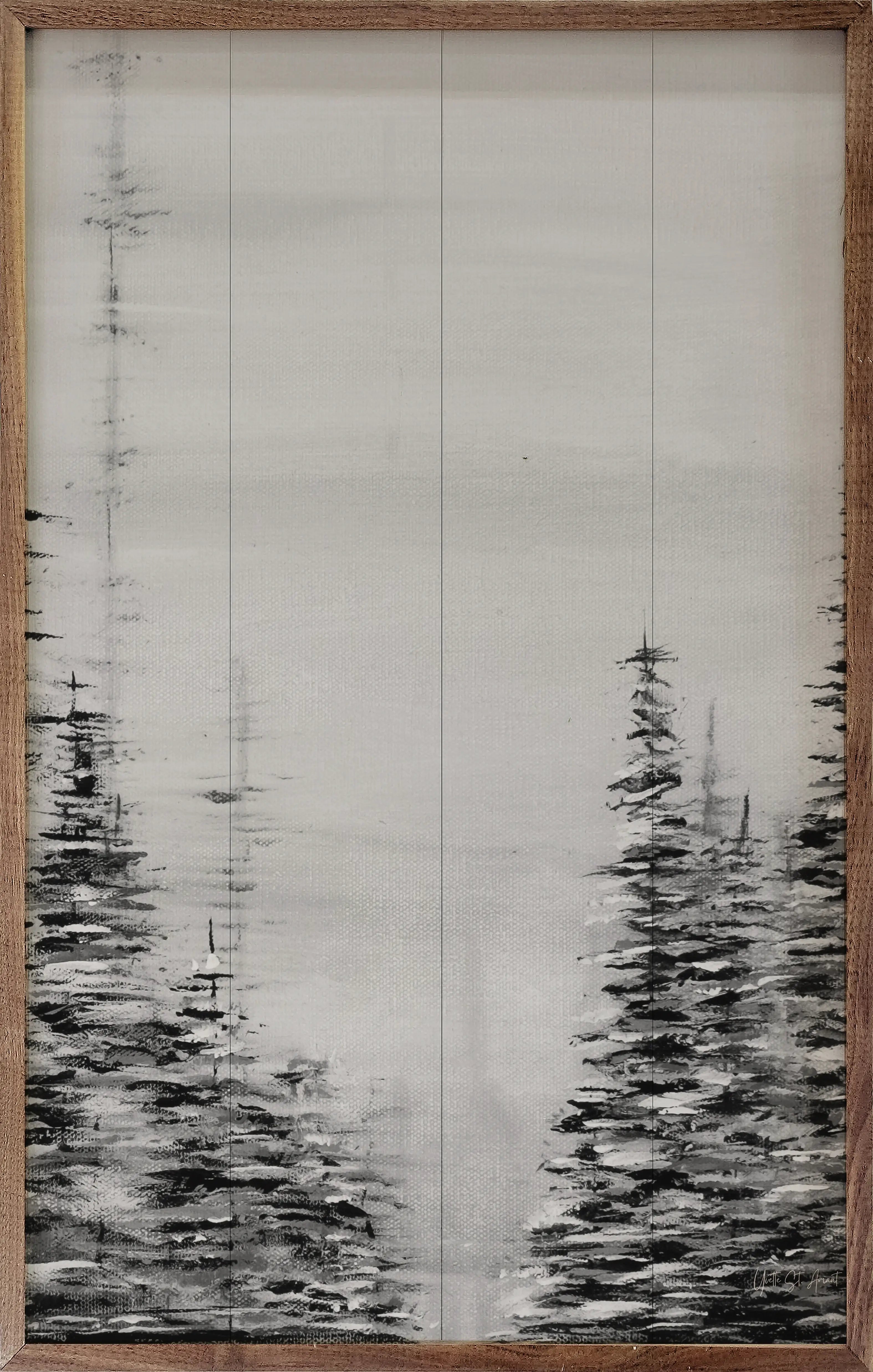 Woodsy Wood Framed Print