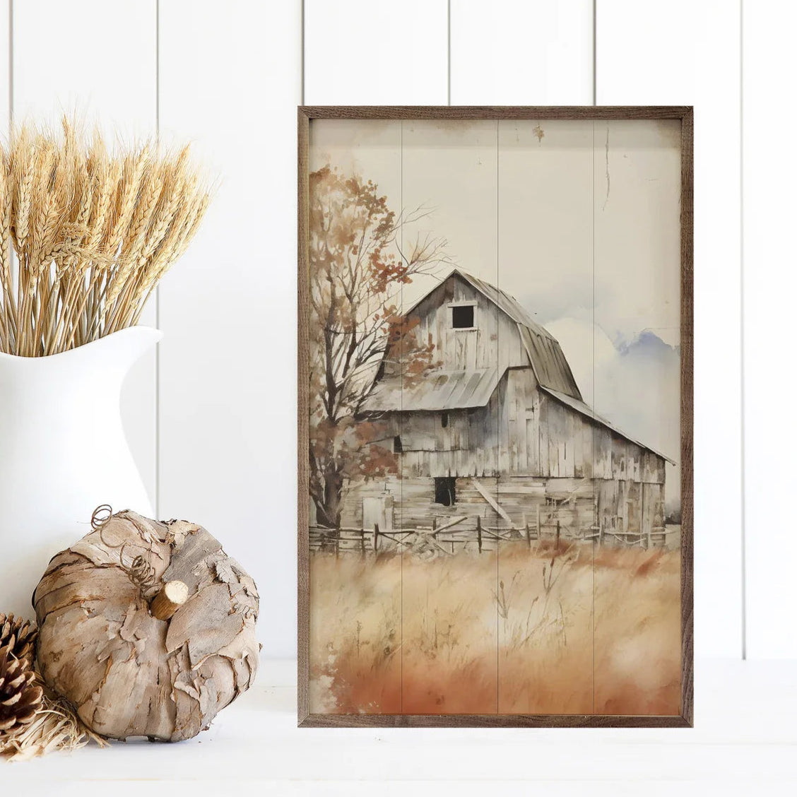 Rustic Barn Wood Framed Print