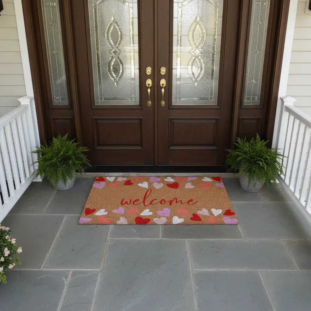 Lots of Hearts Welcome Doormat