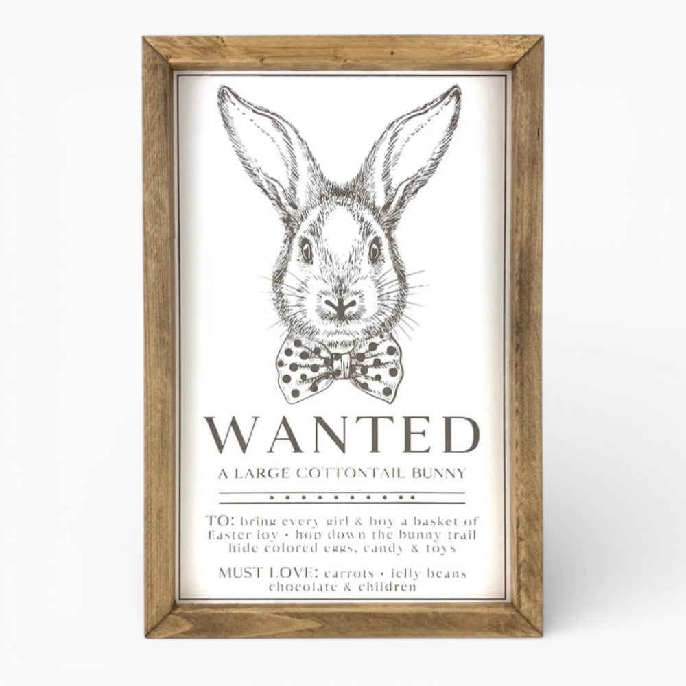 Wanted Bunny Framed Art