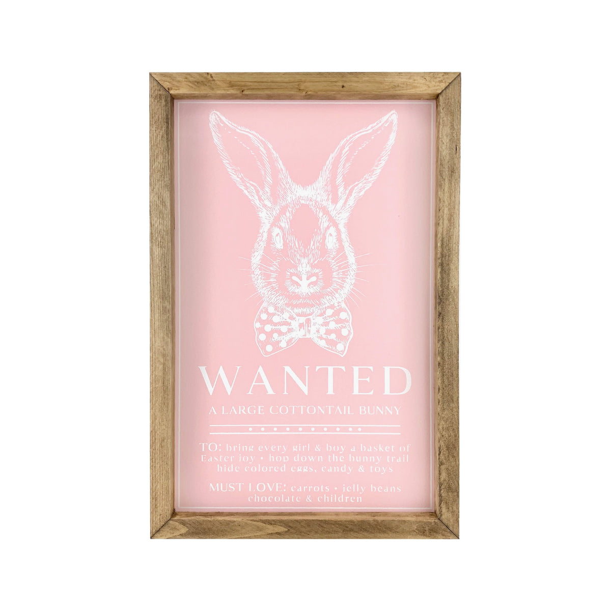 Wanted Bunny Framed Art