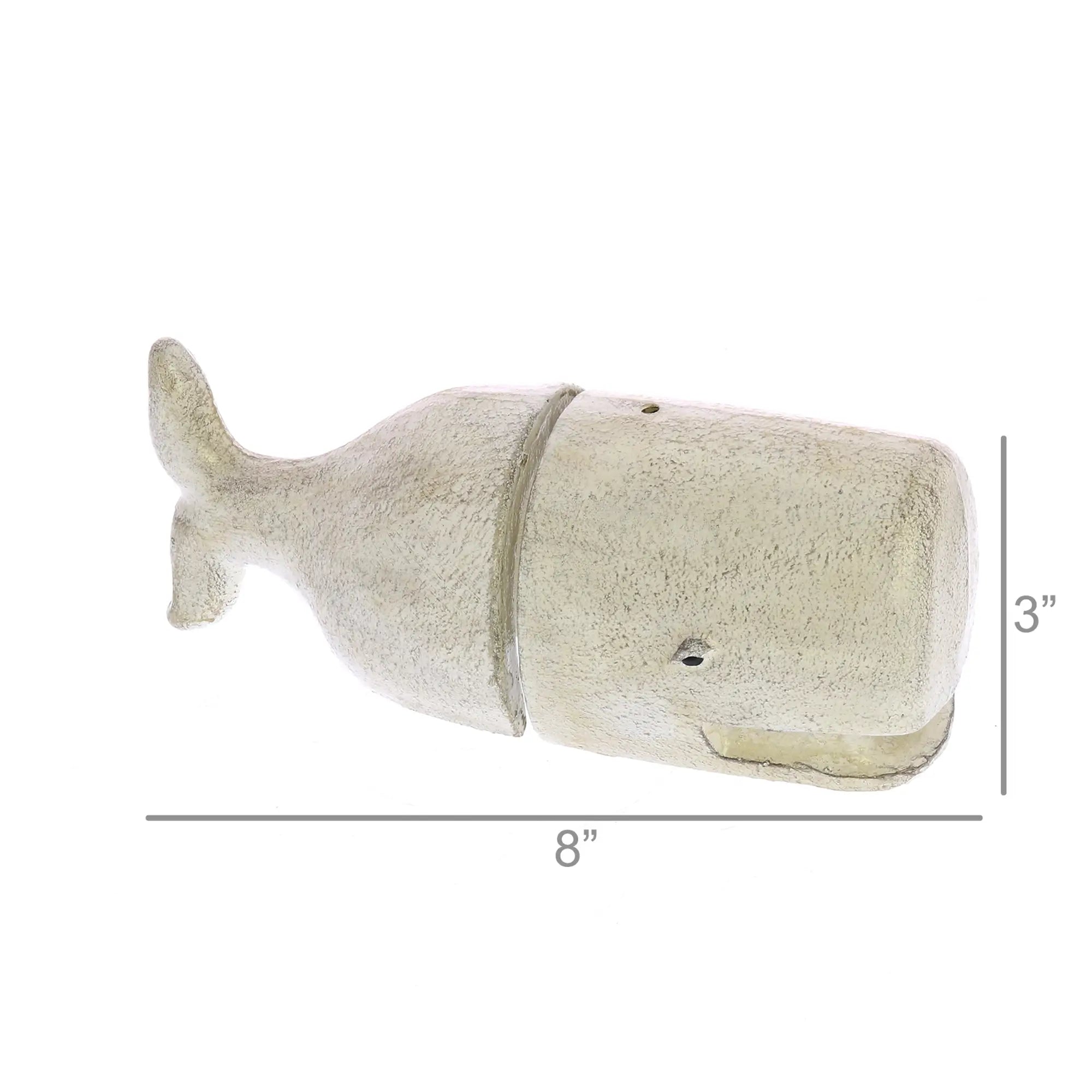 Cast Iron Whale Bookends