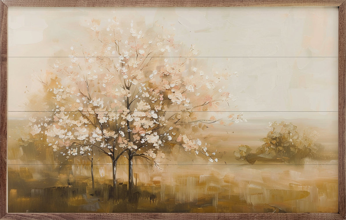 Blossom Tree Wood Framed Print