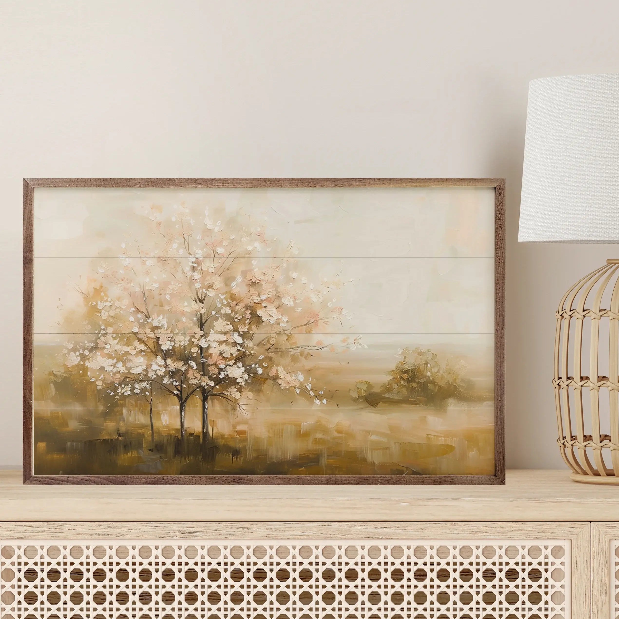 Blossom Tree Wood Framed Print