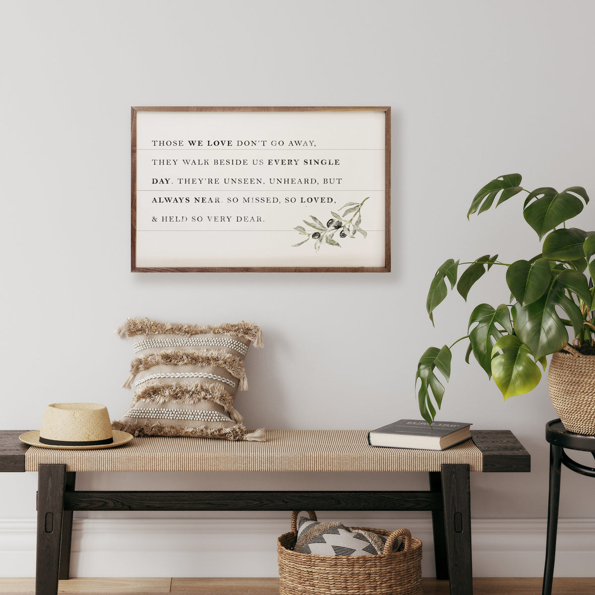 Those We Love Don't Go Away Wood Framed Print
