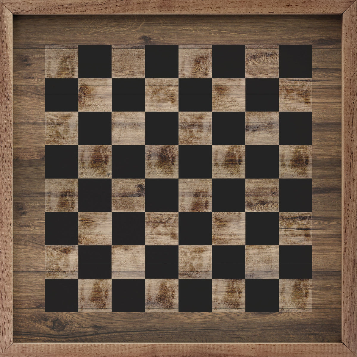 Checkers Wood Framed Print
