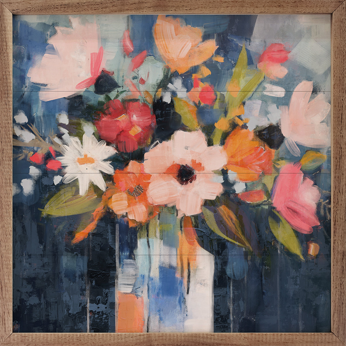 Enchanted Florals Wood Framed Print