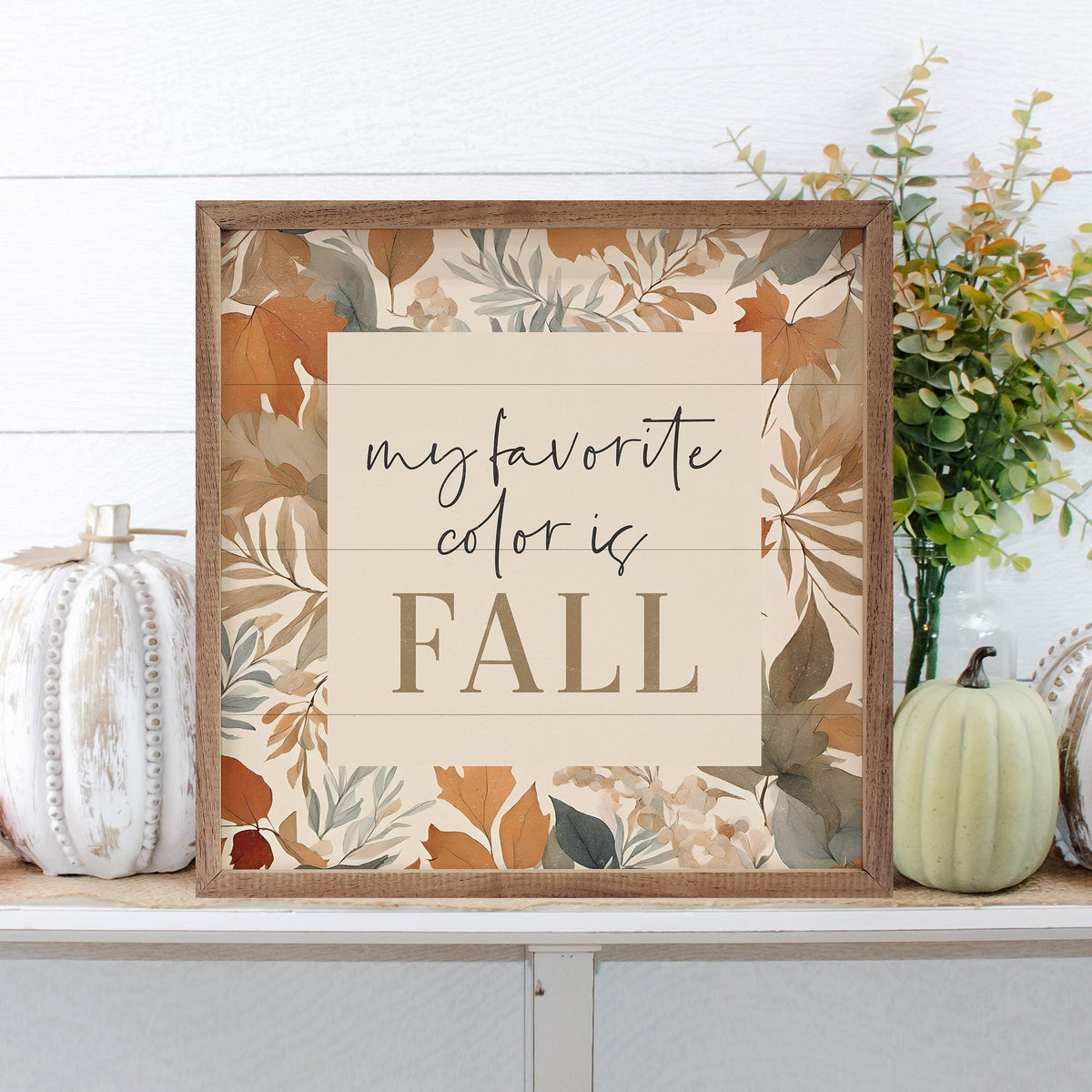 Fall My Favorite Color Wood Framed Print