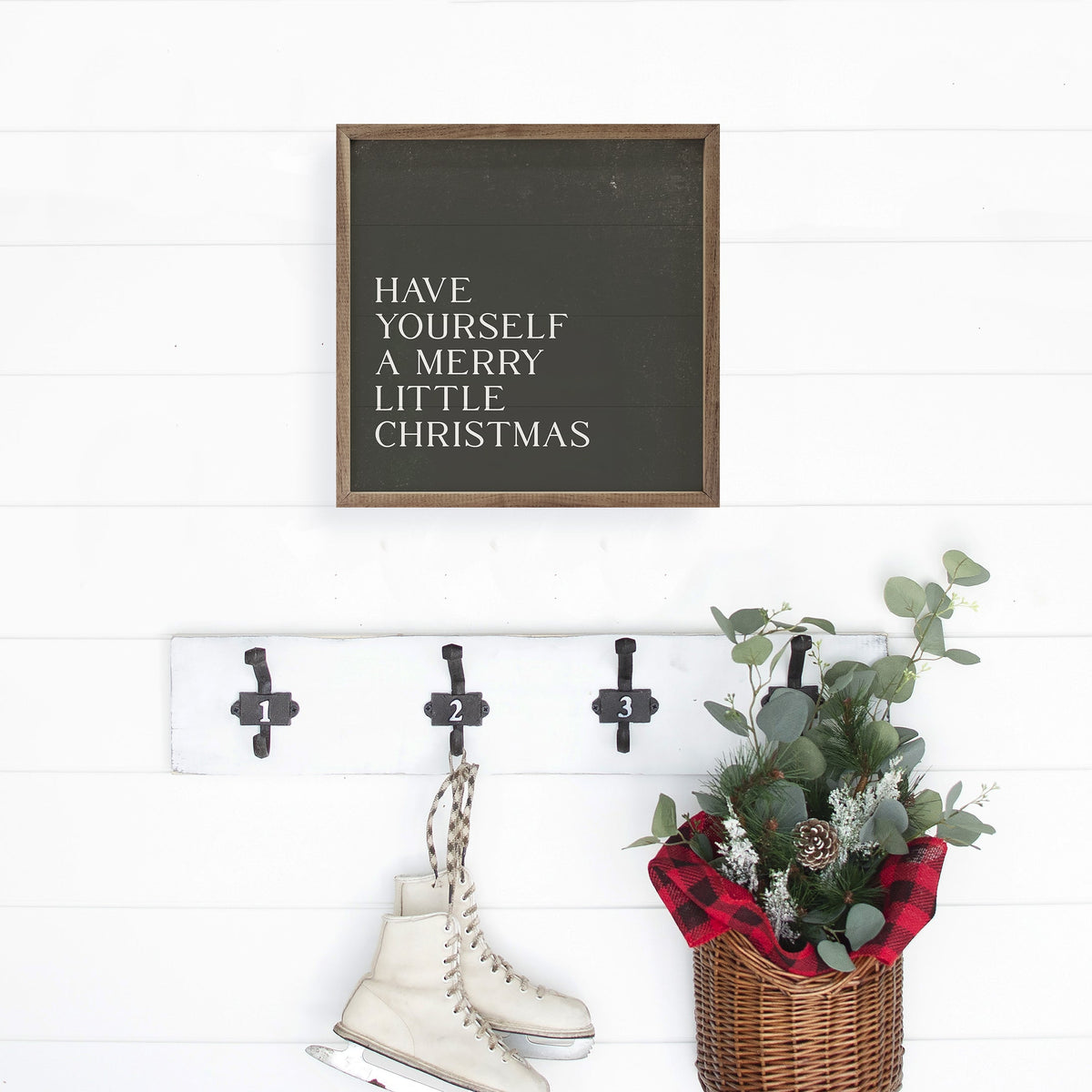 Have Yourself A Merry Little Christmas Wood Framed Print