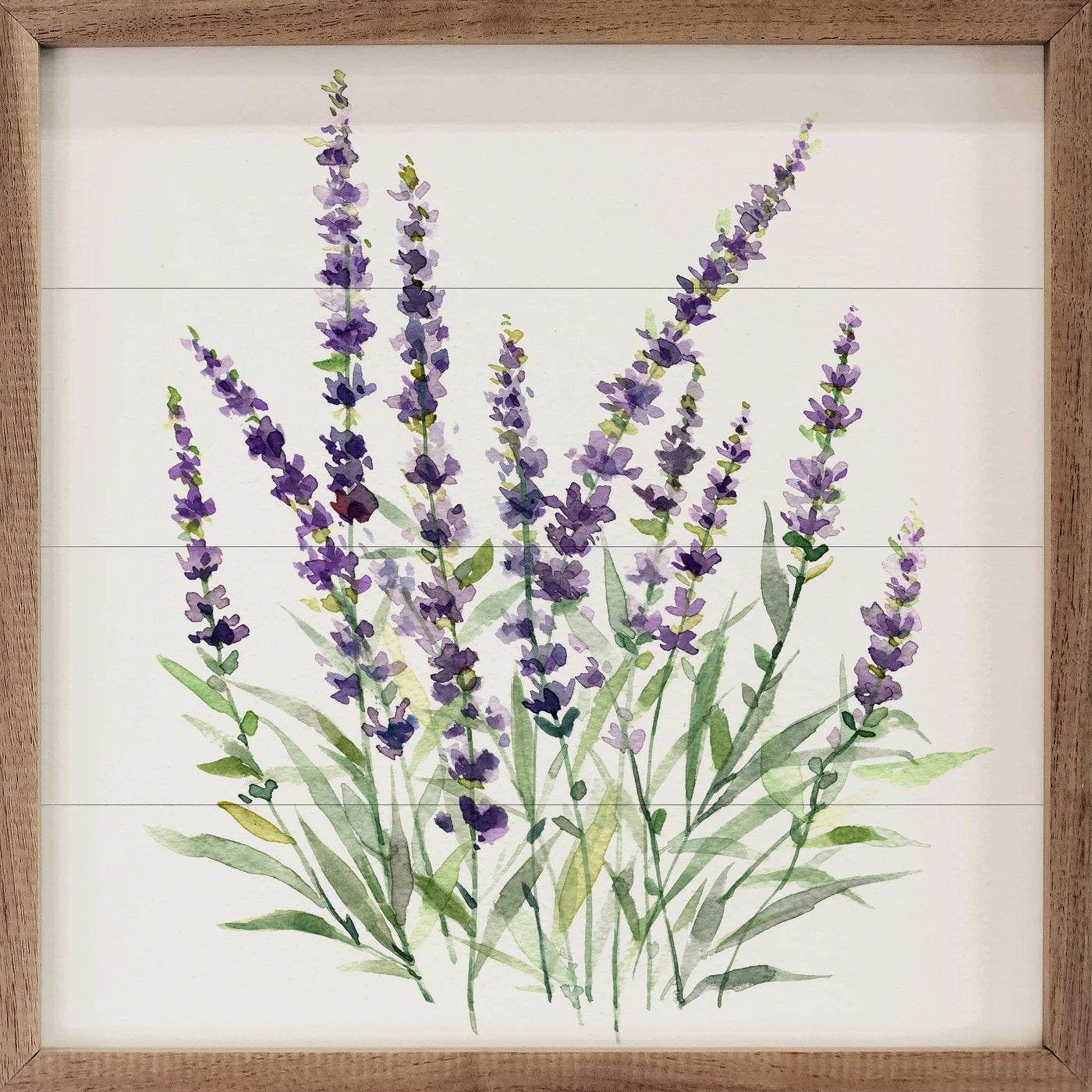 Lavender Botanical I By Carol Robinson Wood Framed Print