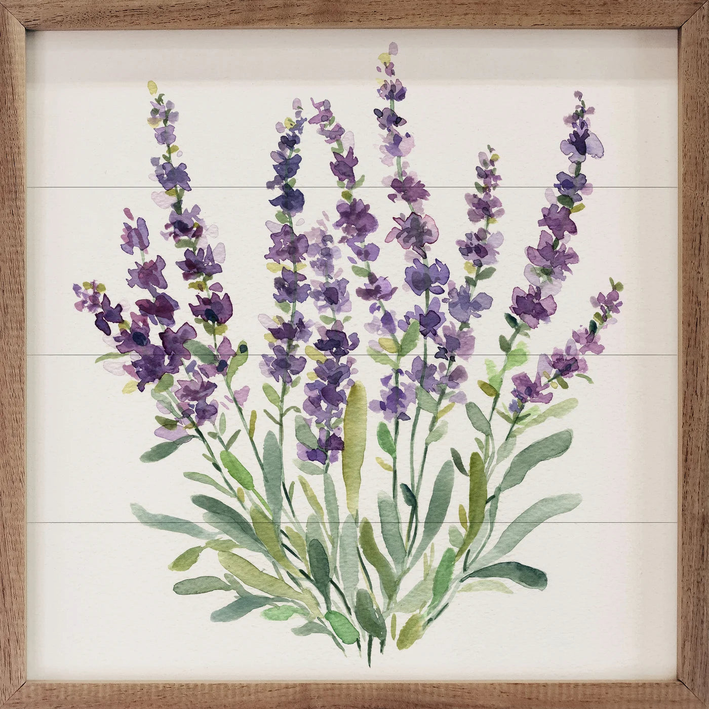 Lavender Botanical II By Carol Robinson Wood Framed Print
