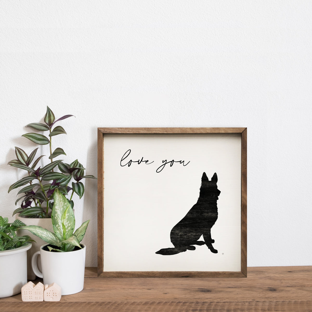 Love you Shepard Wood Framed Print