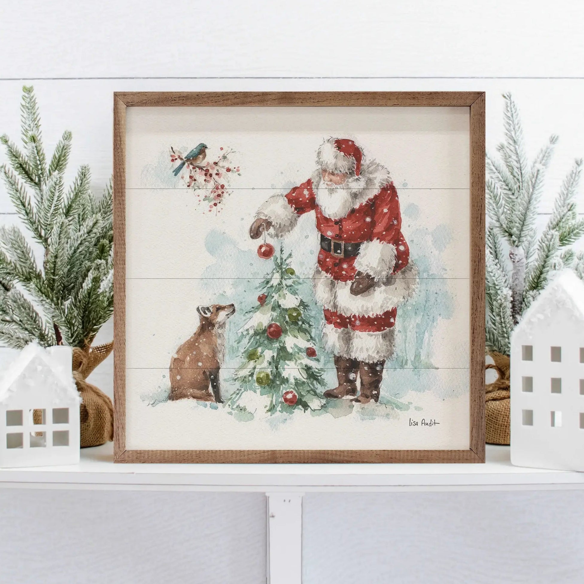 Magical Holidays V Santa Wood Framed Print