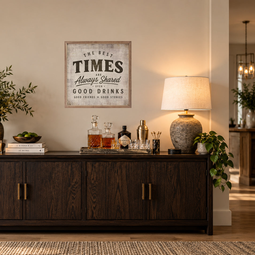 The Best Times Wood Framed Print