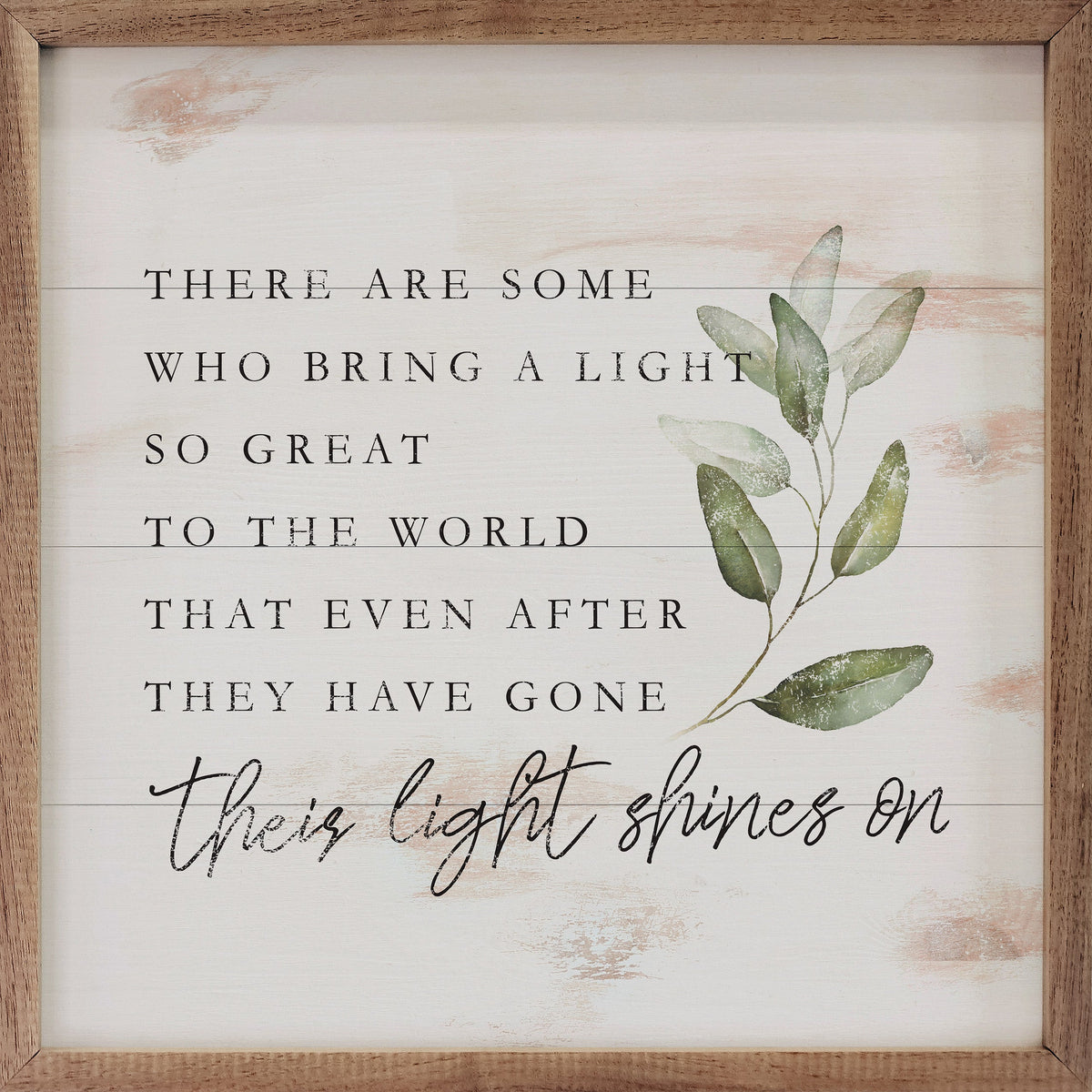 Their Light Shines On Wood Framed Print