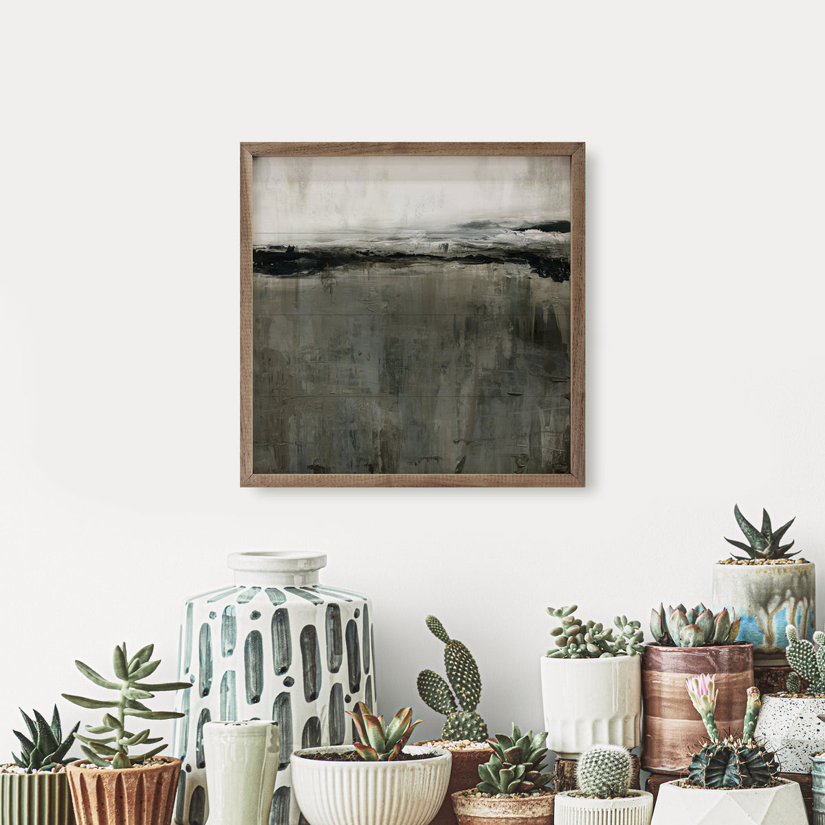 Uneven Ground By Carol Robinson Wood Framed Print