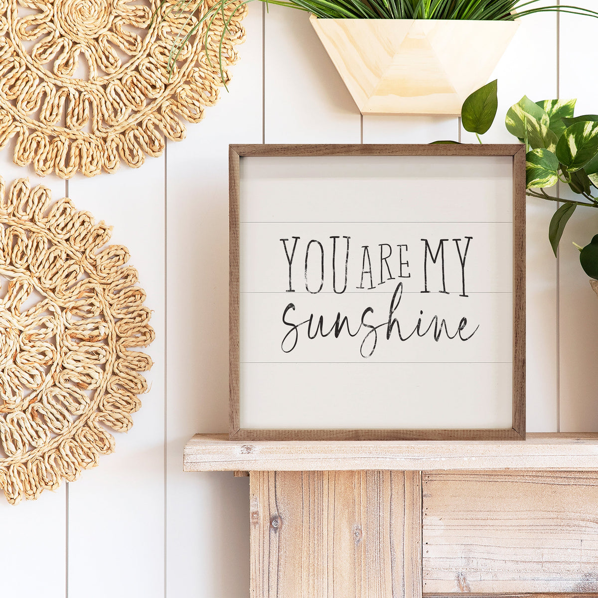 You Are My Sunshine Wood Framed Print