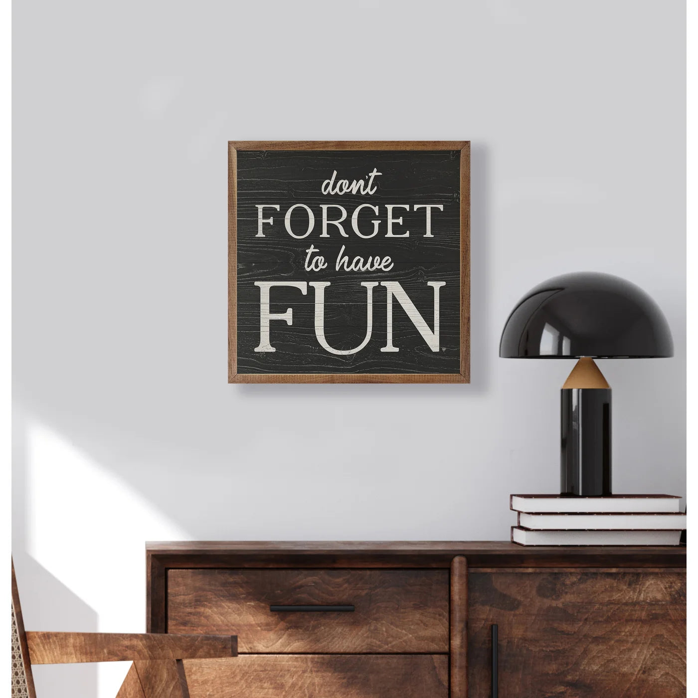 Don't Forget To Have Fun Wood Framed Print