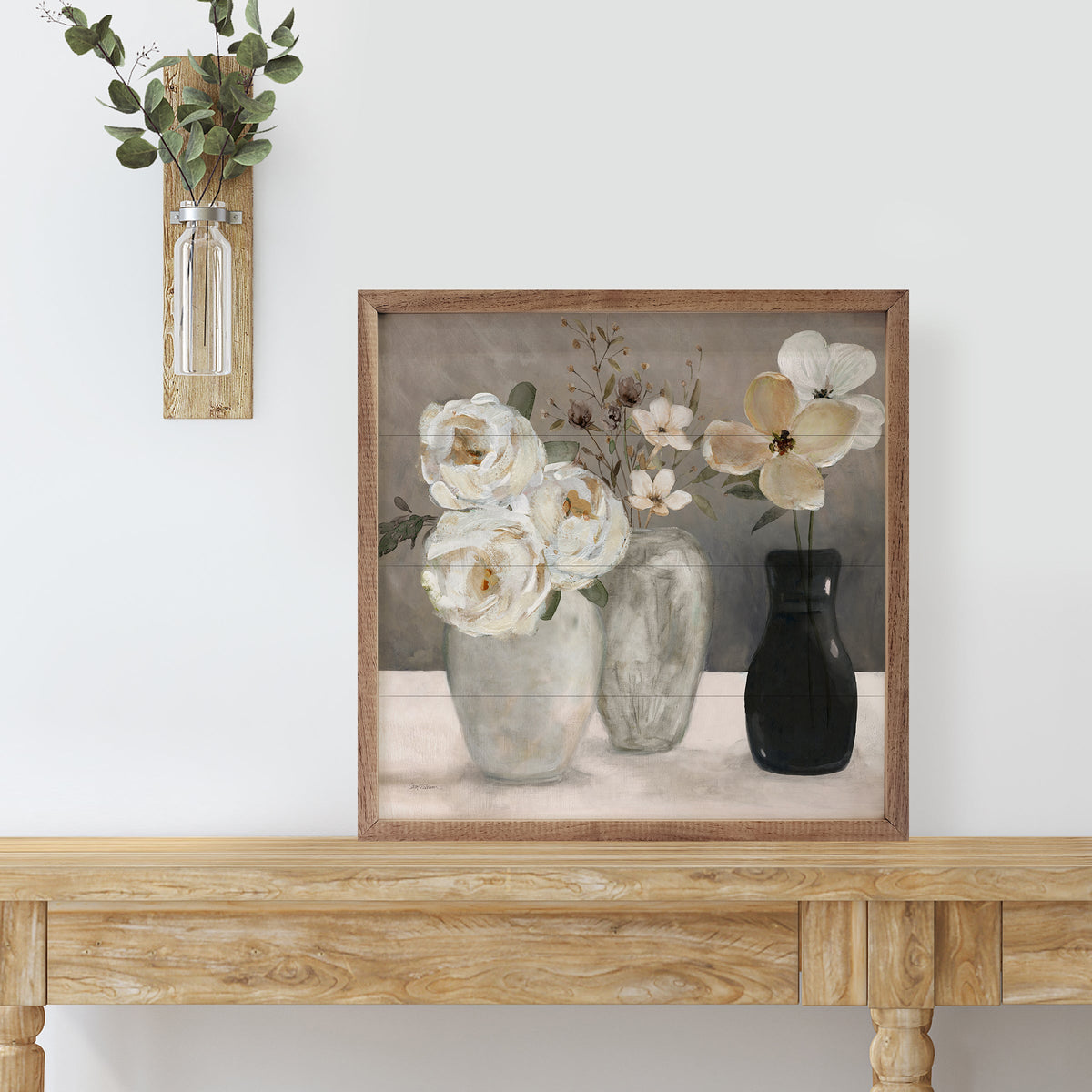 Contrasting Focus II By Carol Robinson Wood Framed Print