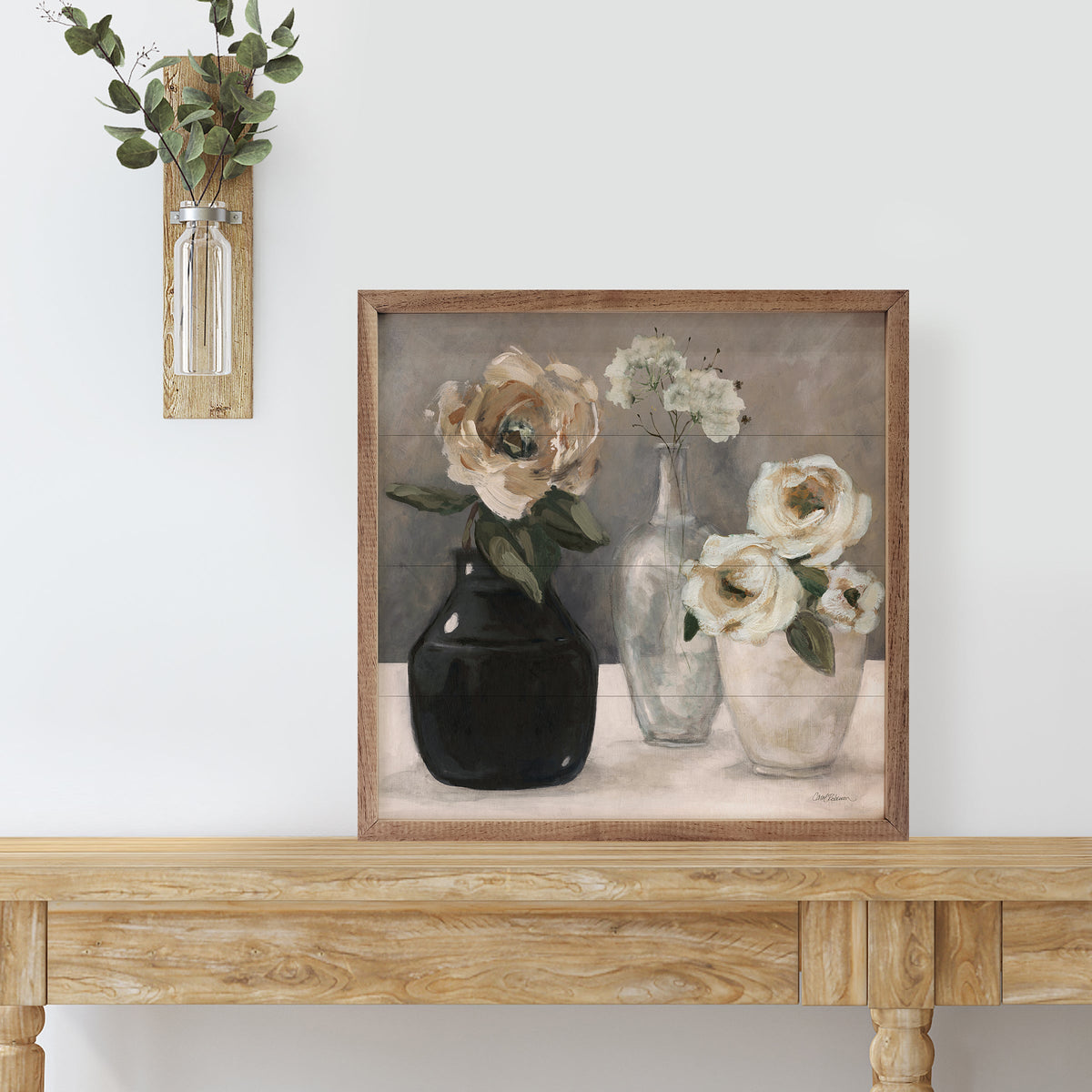 Contrasting Focus I By Carol Robinson Wood Framed Print
