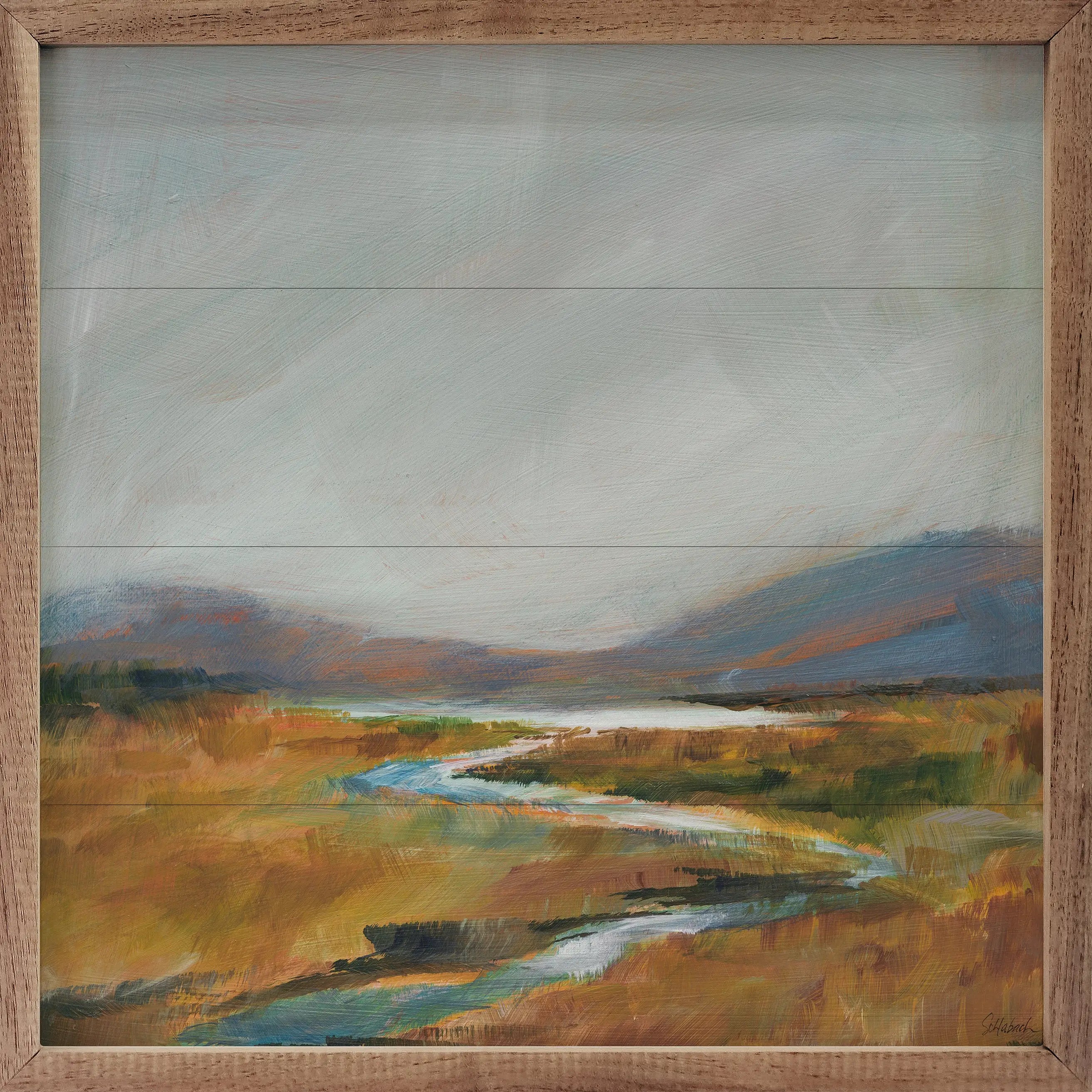 Fragile Wetland Wood Framed Print