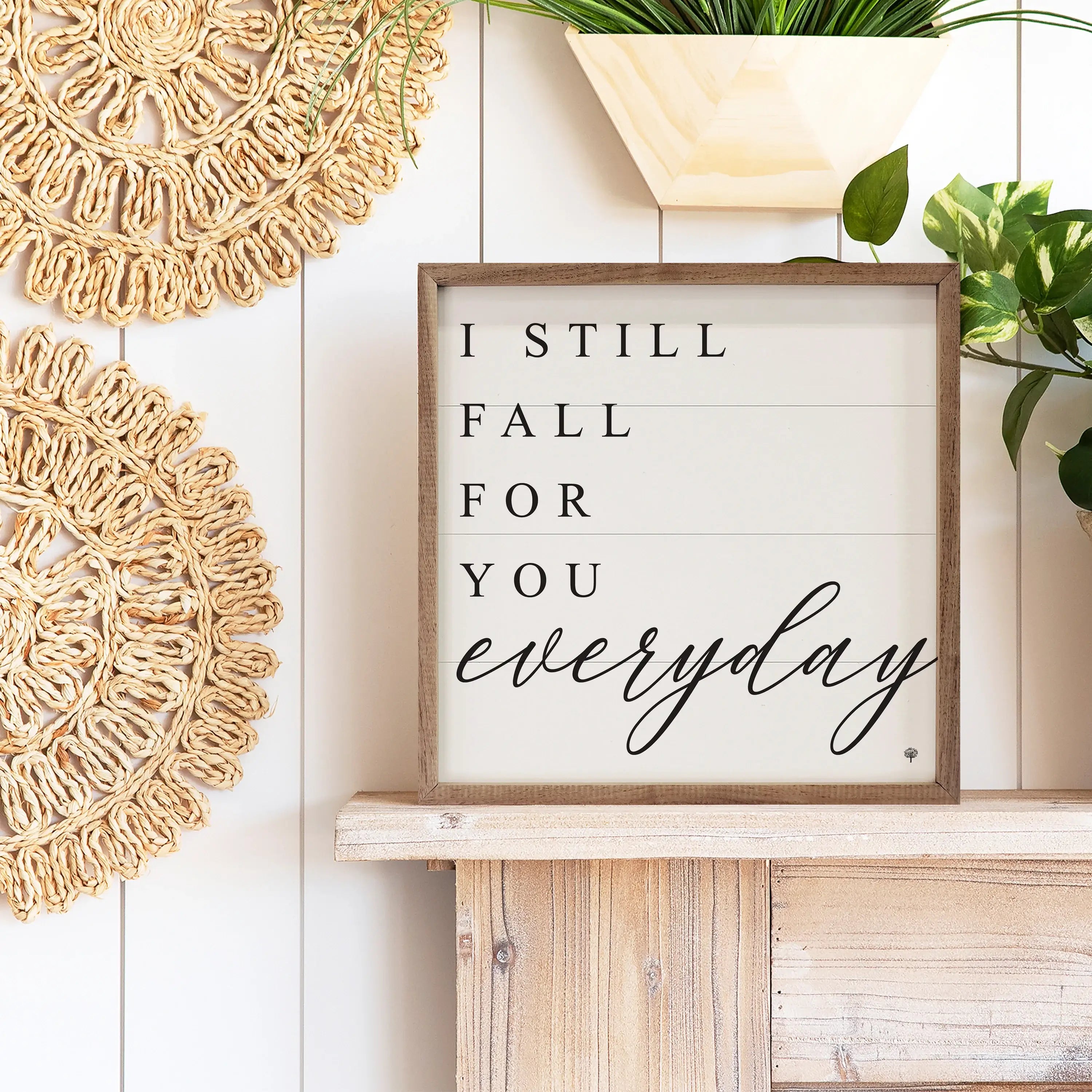 I Still Fall For You Everyday Wood Framed Print