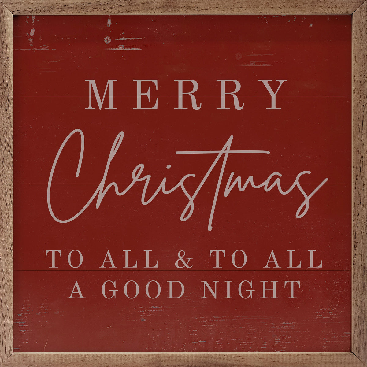 Merry Christmas To All Wood Framed Print
