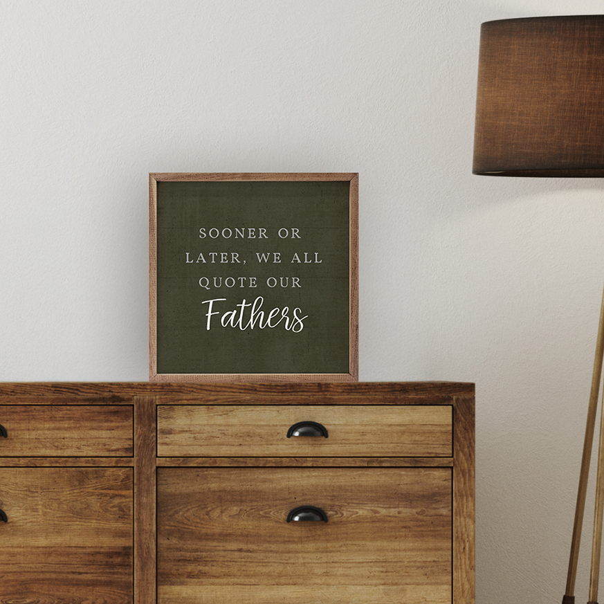 Customized We All Quote Wood Framed Print