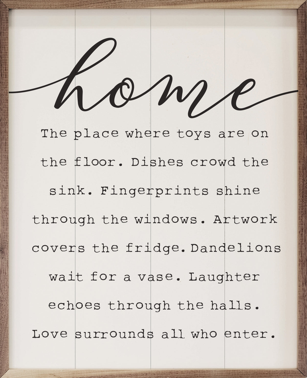 A Story Of Home Wood Framed Print