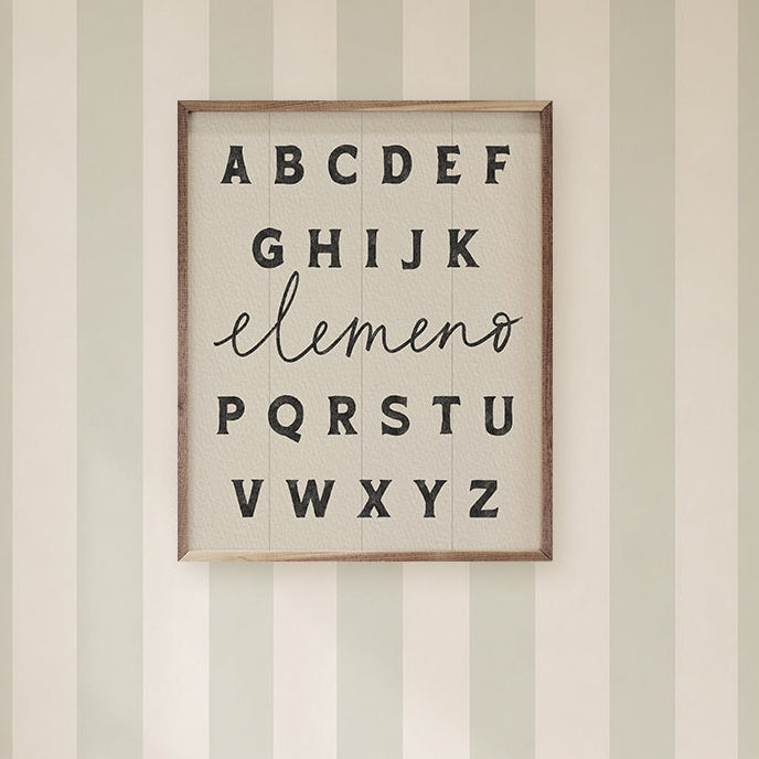Elemeno Wood Framed Print