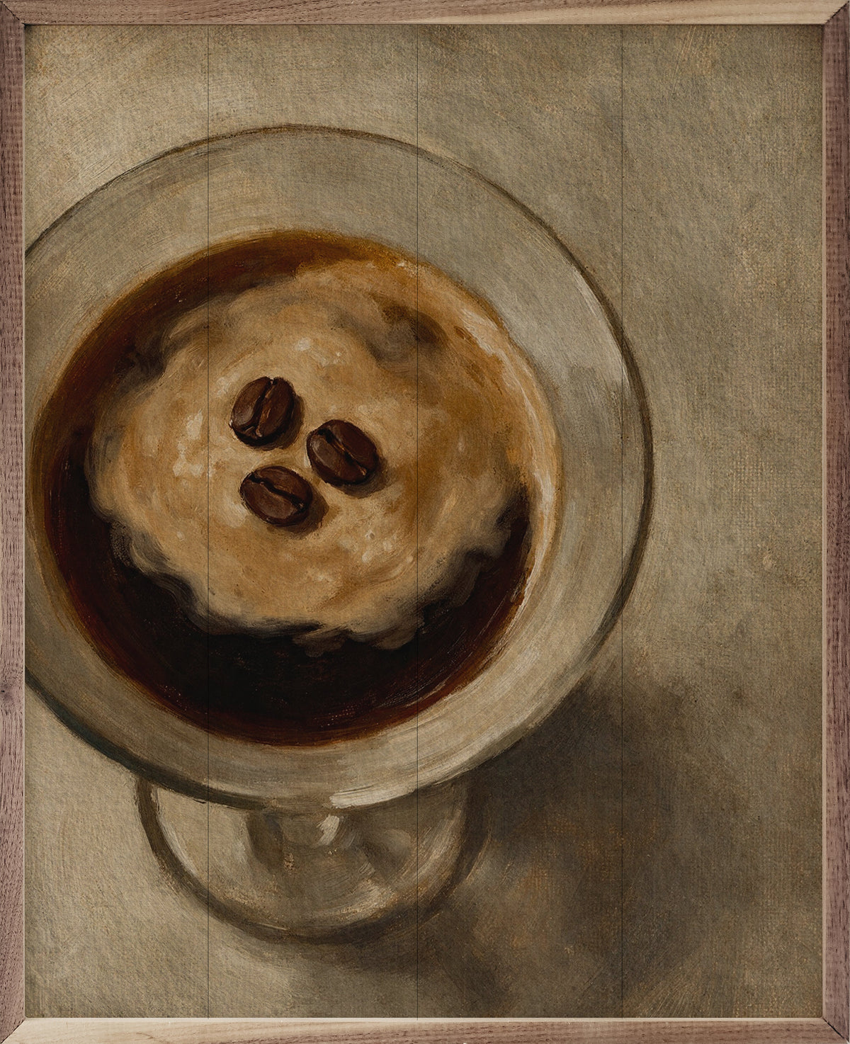 Espresso Martini Wood Framed Print