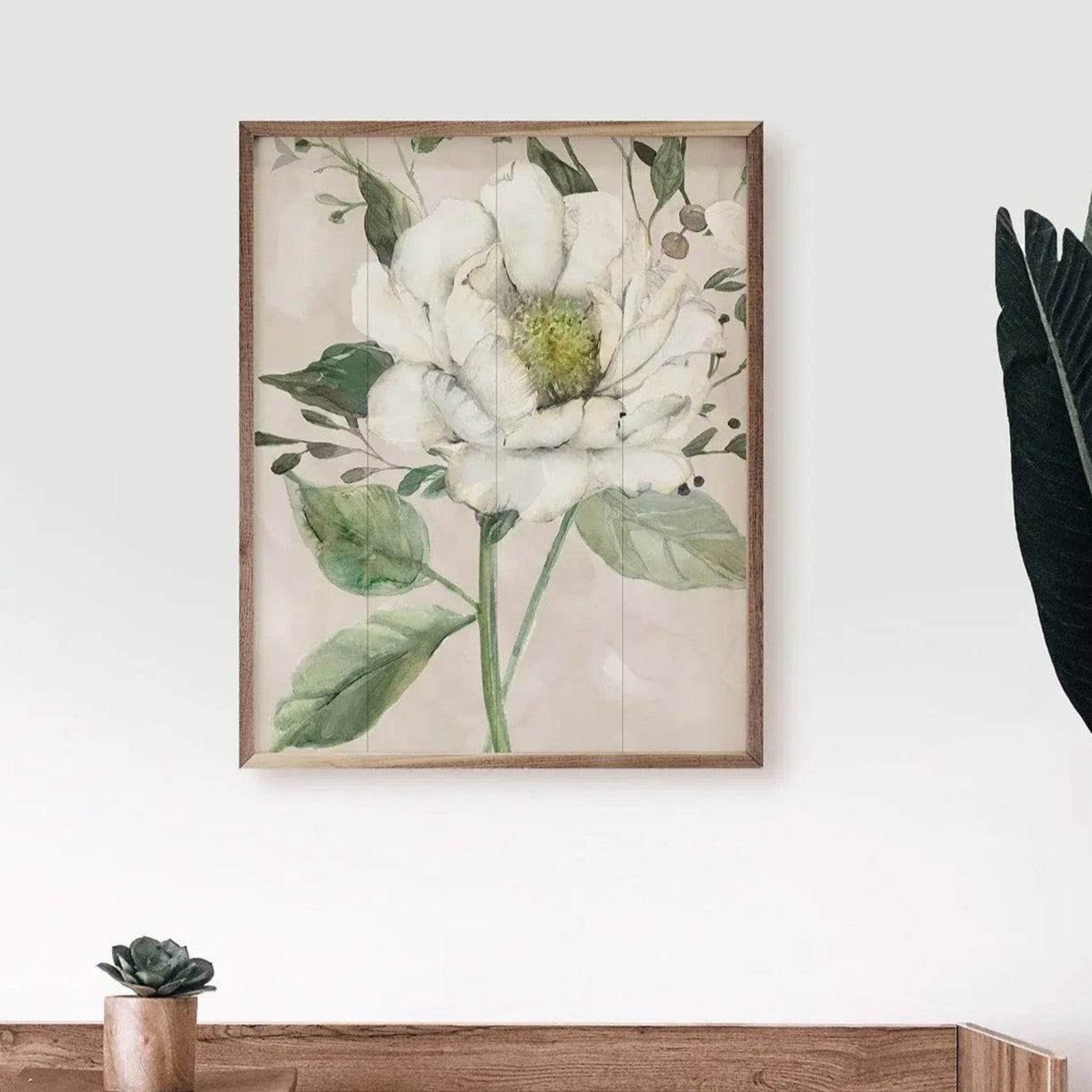 Garden Elegance Wood Framed Print