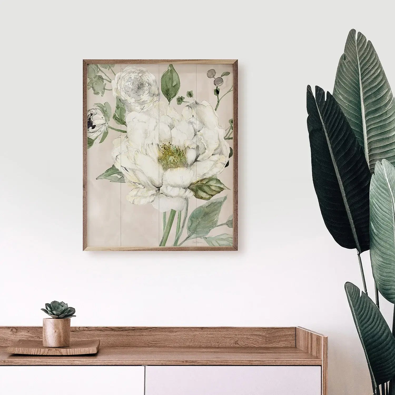 Garden Elegance Wood Framed Print