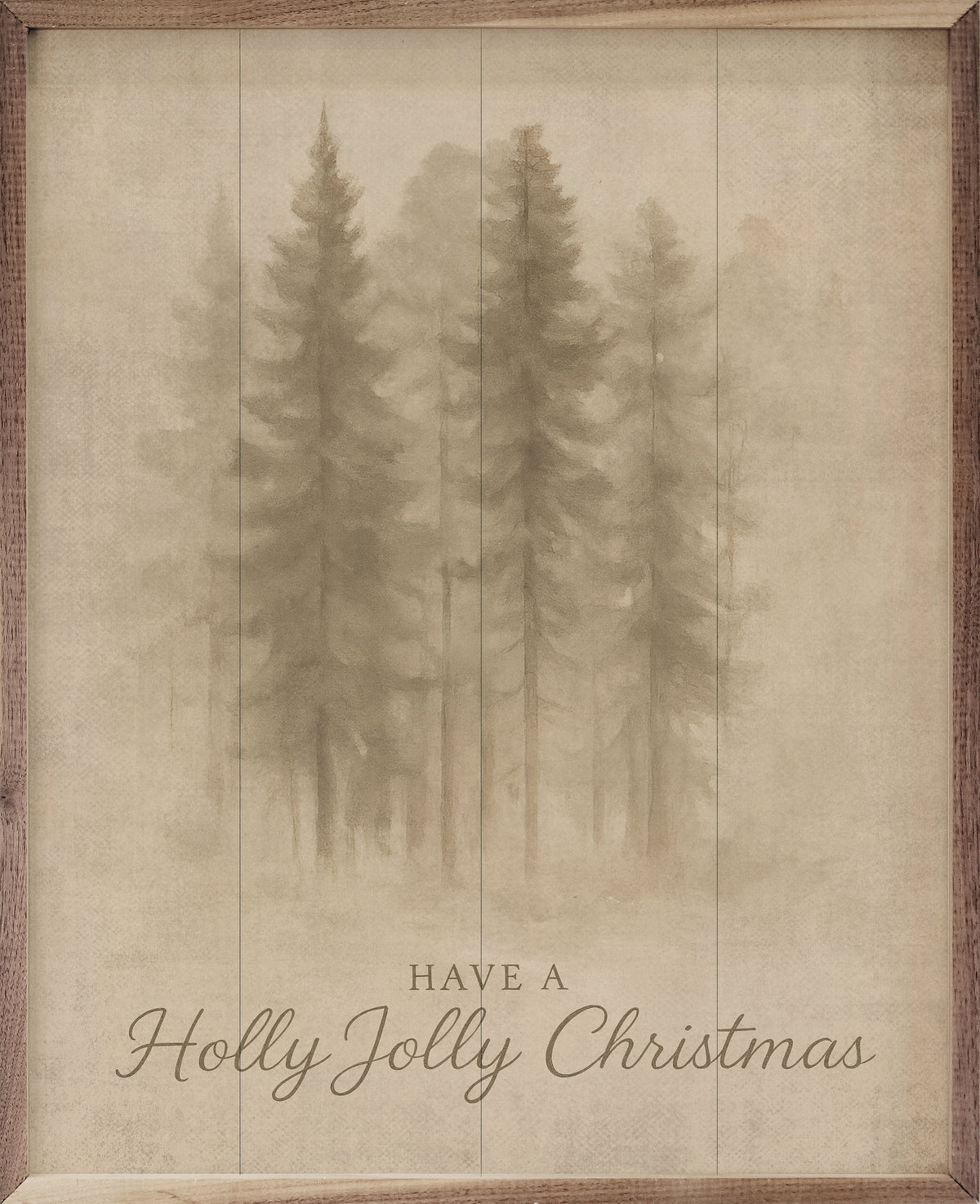 Have A Holly Jolly Christmas Winter Wood Framed Print