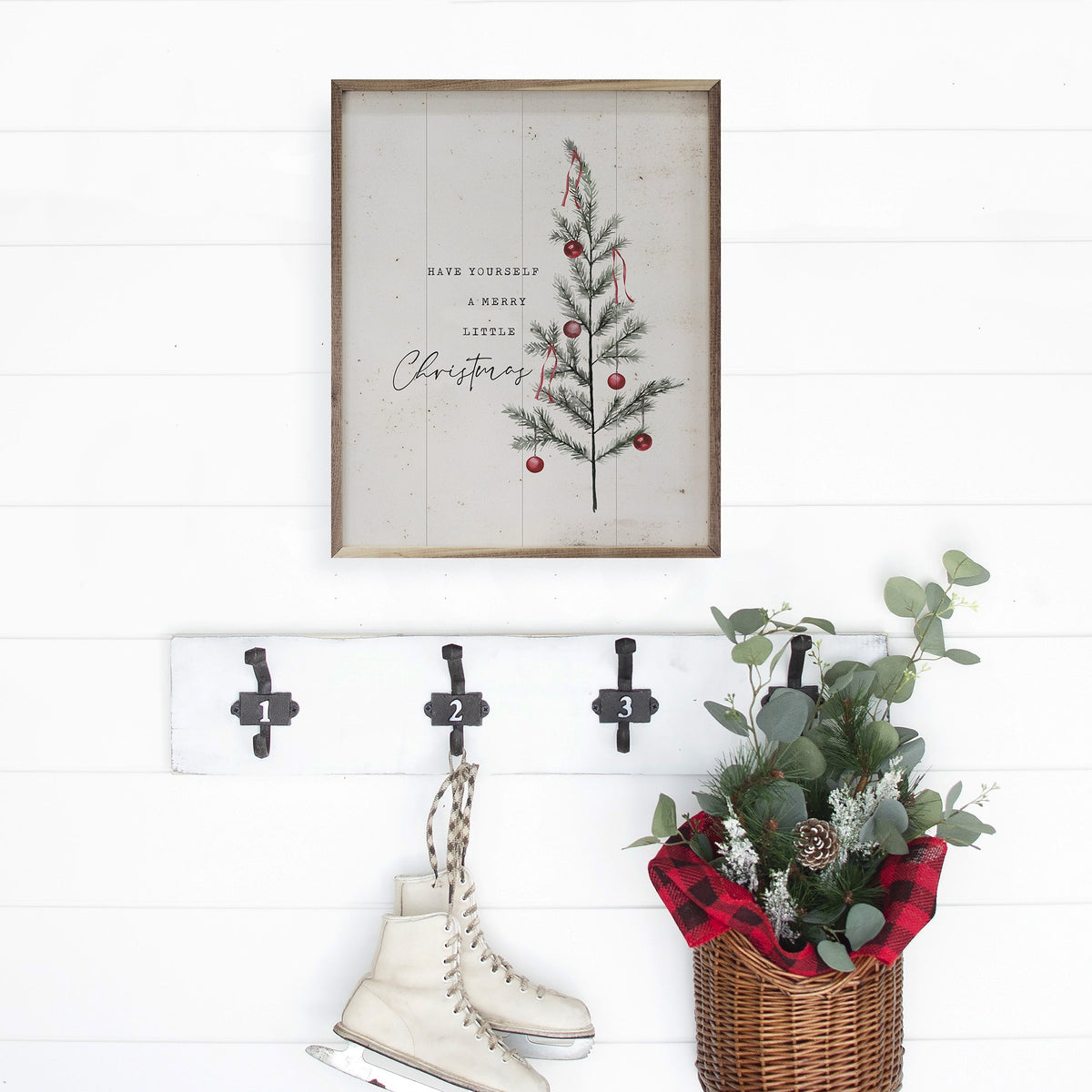 Have Yourself A Merry Little Christmas Wood Framed Print