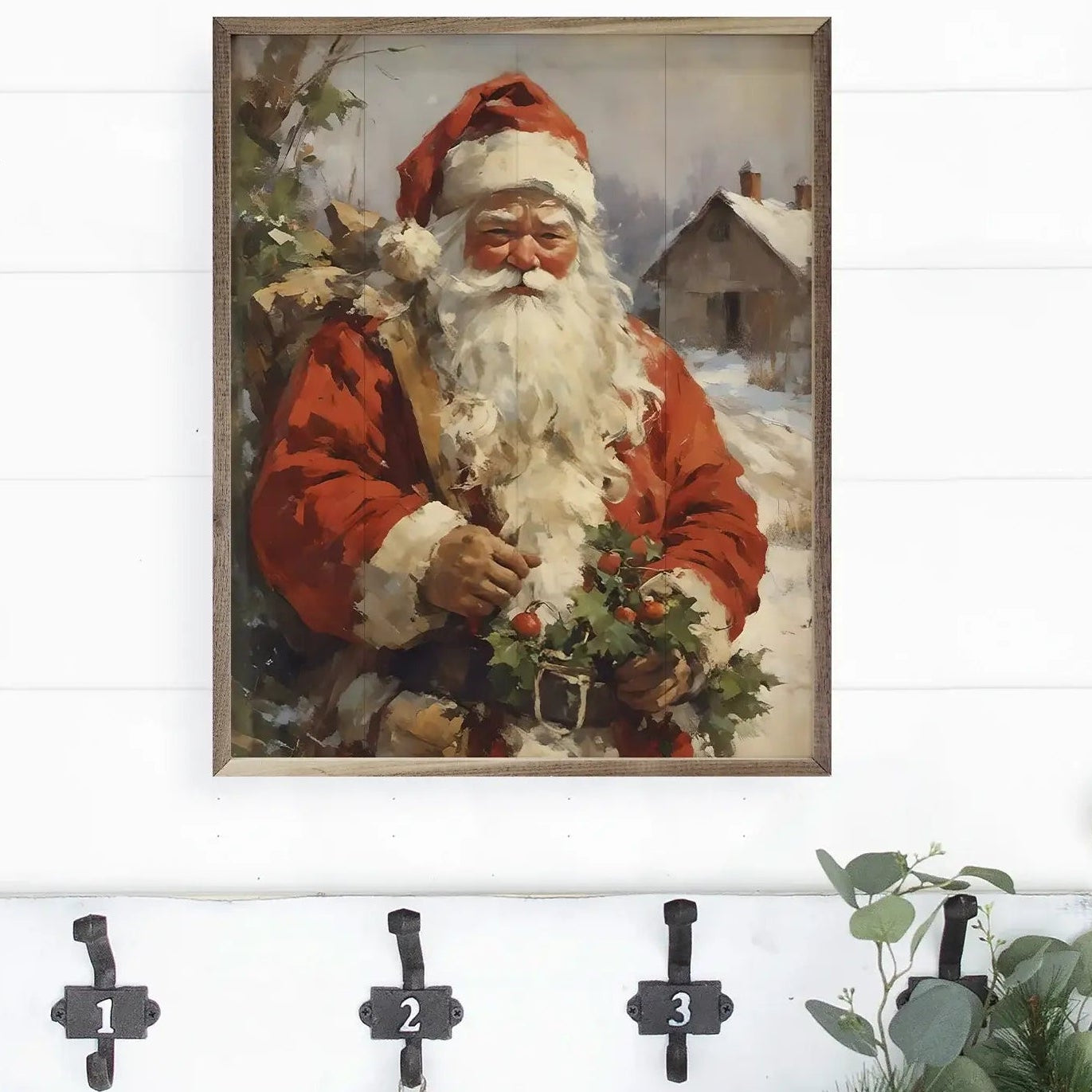 Picture Perfect Santa Wood Framed Print