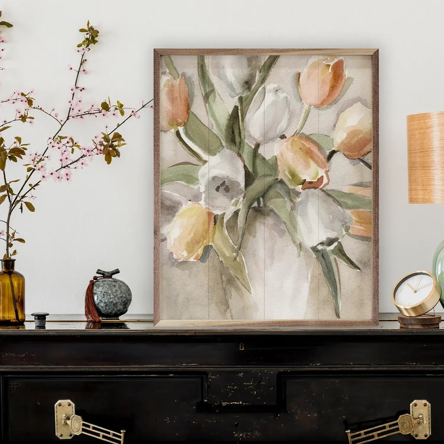 Tomorrow's Tulips Wood Framed Print